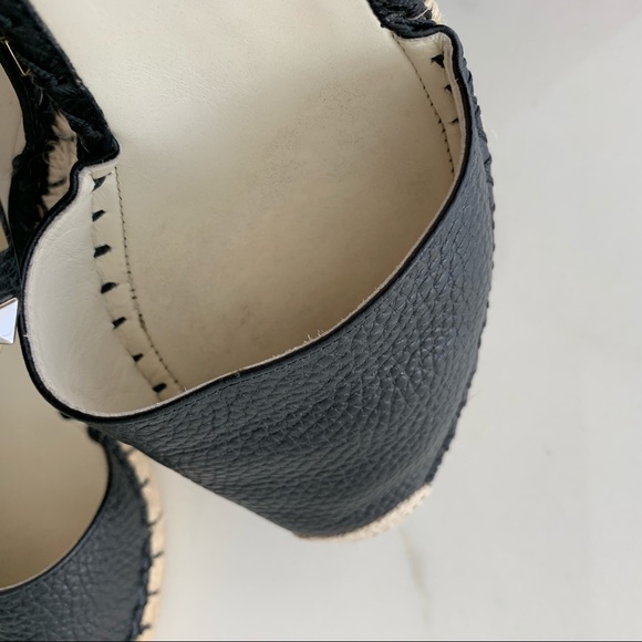 SOLD Valentino Rockstud Leather Wedge Espadrille - Picture 8 of 8